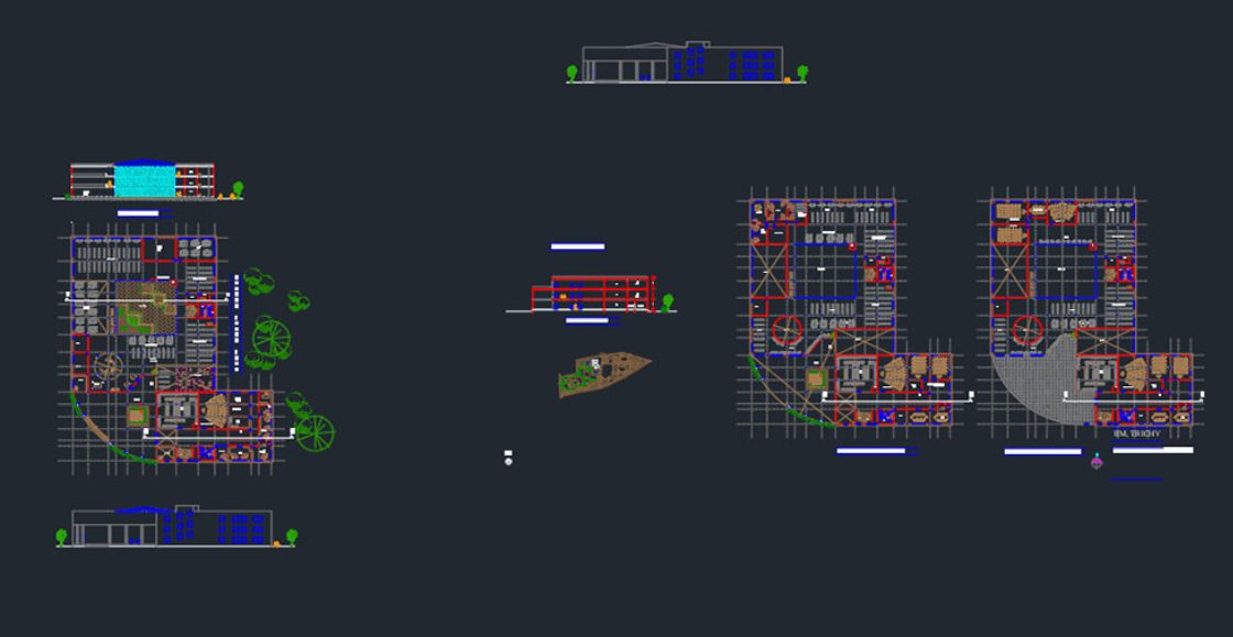 دانلود فایل اتوکد نقشه کتابخانه مدرسه DWG رایگان | School Library Free DWG برای AutoCAD